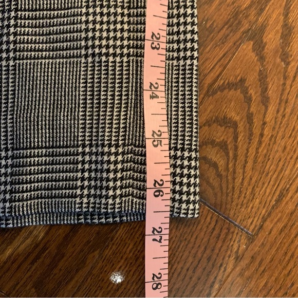 FRAME WOMEN'S BLACK WHITE HOUNDSTOOTH WOOL BLEND ANKLE TROUSERS PANTS - NWT - Picture 15 of 15